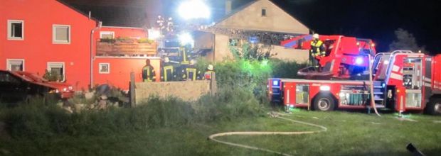 Wohnhausbrand im Ortsteil Windmühle