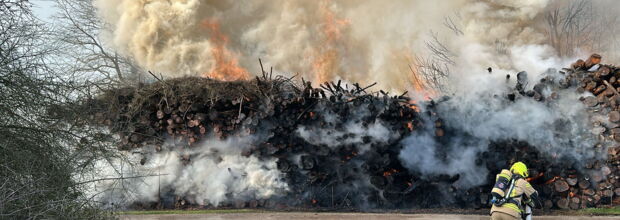 Großbrand Holzlager