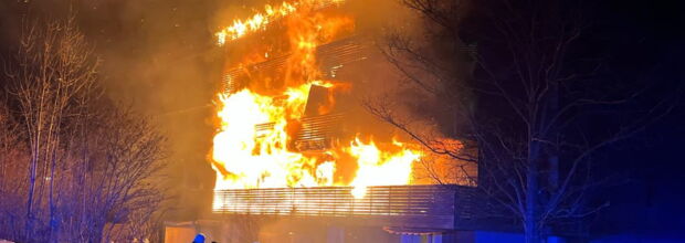 Großbrand in der Silvesternacht